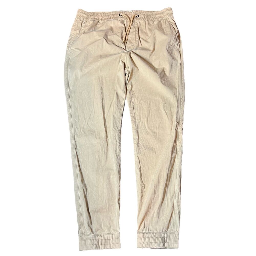 Hollister Stretch Jogger Beige Khaki Pants Mens Size L